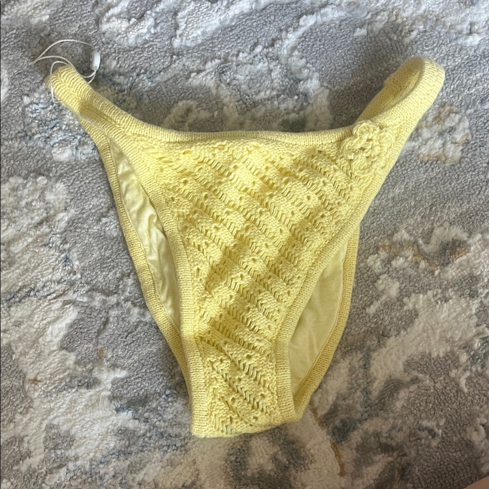 Frankie's Bikinis Light Yellow Swim Bottom